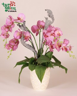 Dirbtinių orchidėjų kompozicija "Pink"